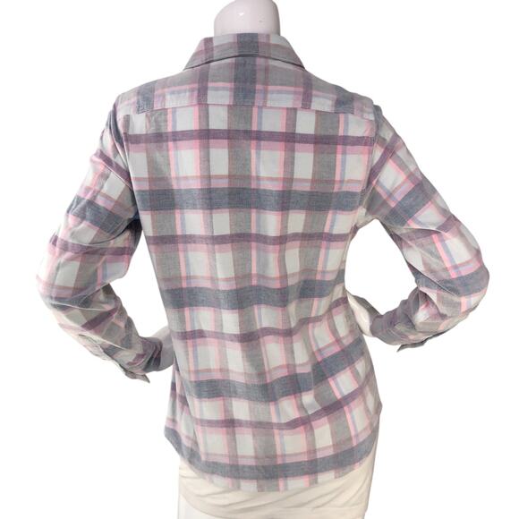 Tommy Bahama Womens Size S Shirt Button Front Top Reverse Weave Flannel Plaid - Picture 6 of 16